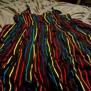 Torrid Midi Rainbow Dress